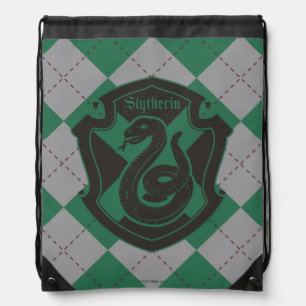 Harry Potter Slytherin House Pride Crest Drawstring Bag