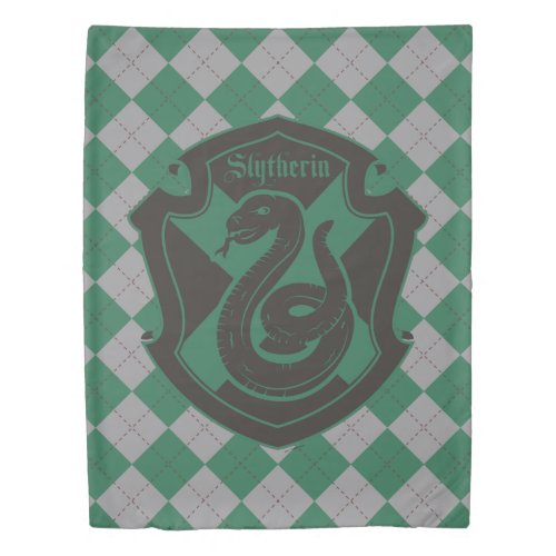 Harry Potter  Slytherin House Pride Crest Duvet Cover