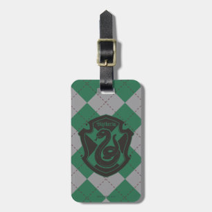 Harry Potter   Slytherin House Pride Crest Luggage Tag