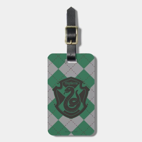 Harry Potter  Slytherin House Pride Crest Luggage Tag
