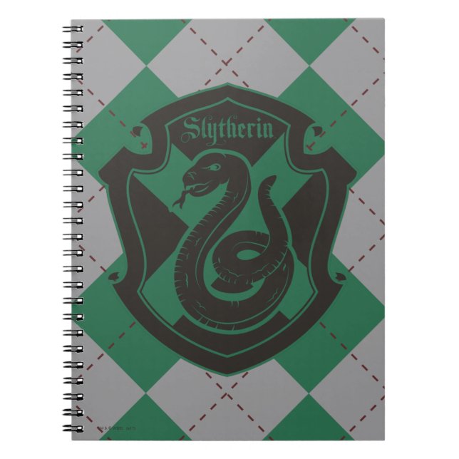 Harry Potter | Slytherin House Pride Crest Notebook (Front)