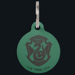 Harry Potter | Slytherin House Pride Crest Pet ID Tag<br><div class="desc">See here the Slytherin seal - a house crest of Hogwarts School. This Harry Potter crest displays the famous snake of this devious Hogwarts house (famed for producing dark wizards) - pitched against a classic pattern of green and silver. Proud Slytherins- represent your house with this J.K. Rowling inspired design...</div>