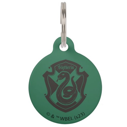 Harry Potter  Slytherin House Pride Crest Pet ID Tag
