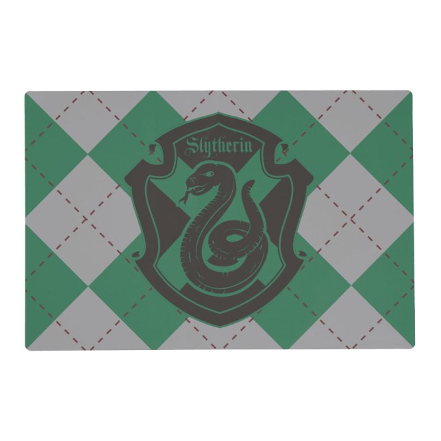 Harry Potter | Slytherin House Pride Crest Placemat (Front)