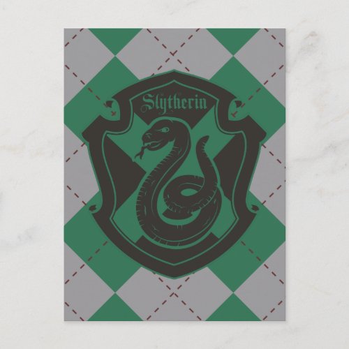 Harry Potter  Slytherin House Pride Crest Postcard