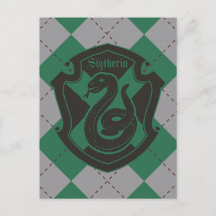 Harry Potter Slytherin House Pride Crest Postcard