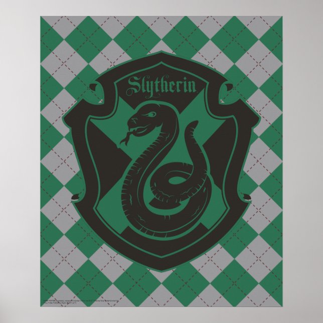 Harry Potter | Slytherin House Pride Crest Poster (Front)
