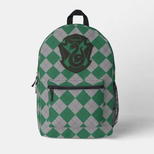 Harry Potter  Slytherin House Pride Crest Printed Backpack