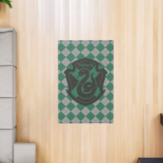 Harry Potter | Slytherin House Pride Crest Rug (Insitu (Indoor 2))