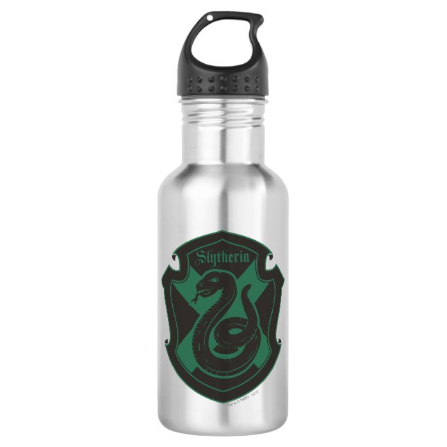 Harry Potter | Slytherin House Pride Crest Stainless Steel Water Bottle (Front)