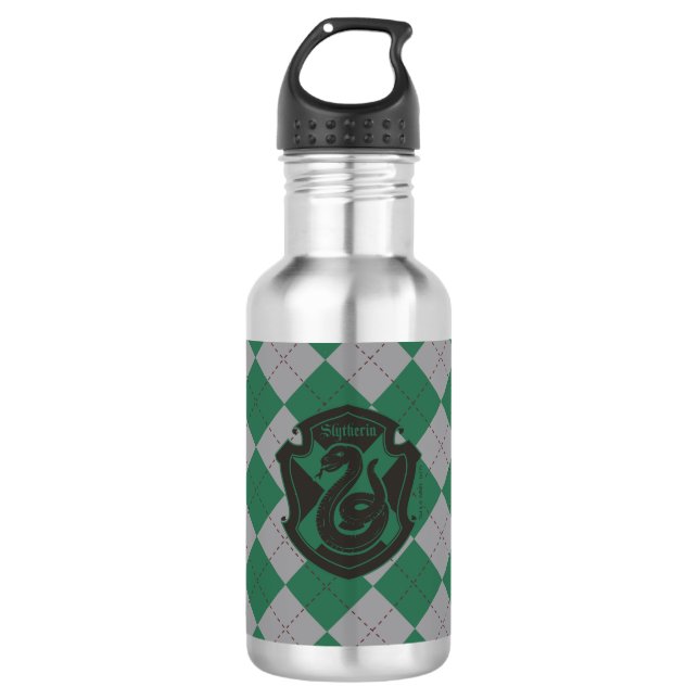 Harry Potter | Slytherin House Pride Crest Stainless Steel Water Bottle (Front)
