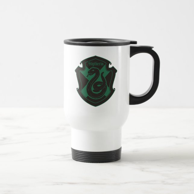Harry Potter | Slytherin House Pride Crest Travel Mug (Right)