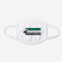 Harry Potter | Slytherin House Pride Graphic White Cotton Face Mask