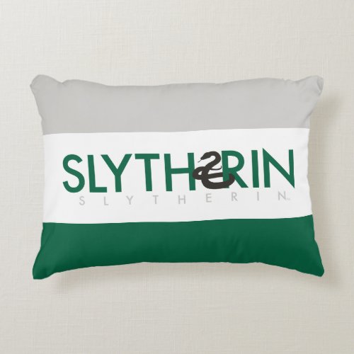 Harry Potter  Slytherin House Pride Logo Accent Pillow