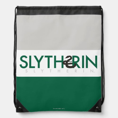 Harry Potter  Slytherin House Pride Logo Drawstring Bag