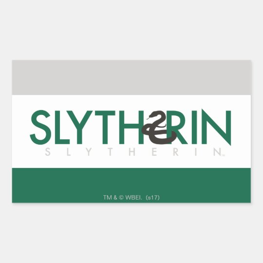 Harry Potter Slytherin House Pride Logo Rectangular Sticker
