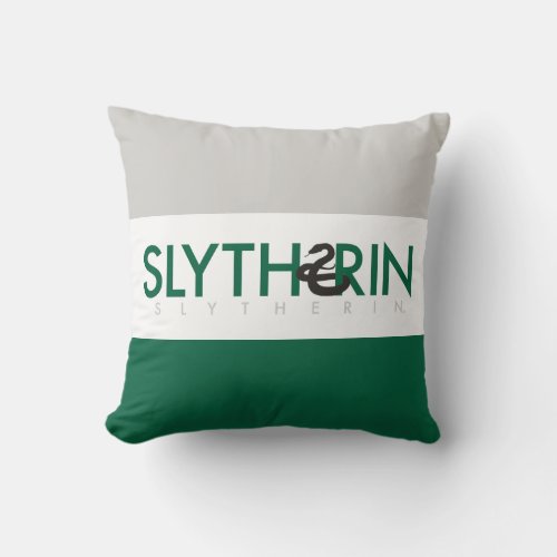 Harry Potter  Slytherin House Pride Logo Throw Pillow