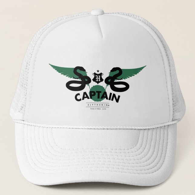 Harry Potter | SLYTHERIN™ House Quidditch Captain Trucker Hat (Front)