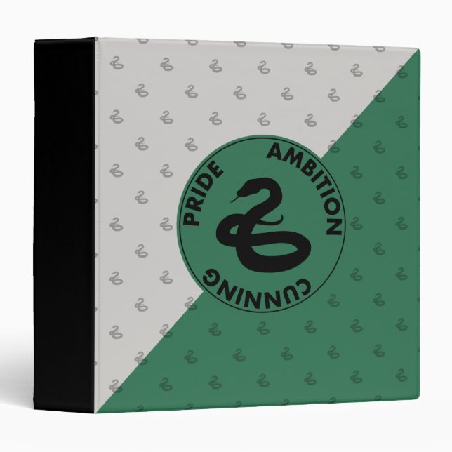 Harry Potter | SLYTHERIN™ House Traits Graphic 3 Ring Binder (Front/Spine)