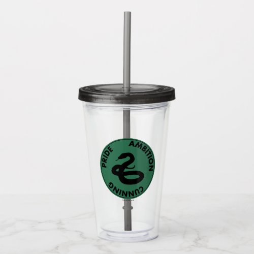 Harry Potter  SLYTHERIN House Traits Graphic Acrylic Tumbler