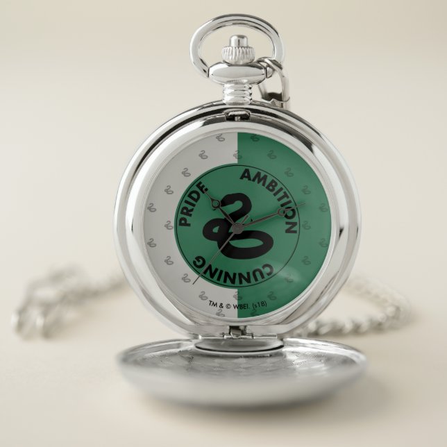 Harry Potter | SLYTHERIN™ House Traits Graphic Pocket Watch (Inside)