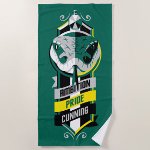 Harry Potter SLYTHERIN™ House Traits Sigil Beach Towel
