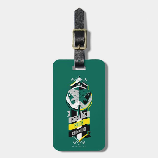 Harry Potter | SLYTHERIN™ House Traits Sigil Luggage Tag (Front Vertical)