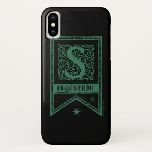 Harry Potter  Slytherin Monogram Banner iPhone X Case