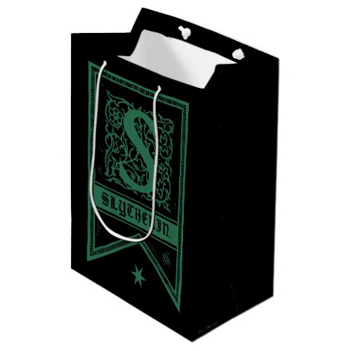 Harry Potter  Slytherin Monogram Banner Medium Gift Bag