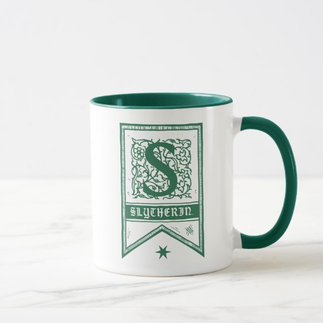 Harry Potter | Slytherin Monogram Banner Mug (Right)