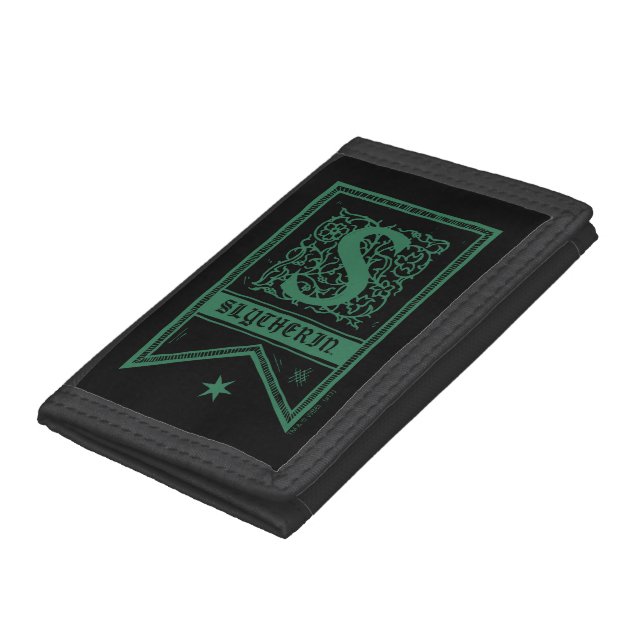 Harry Potter | Slytherin Monogram Banner Tri-fold Wallet (Bottom)