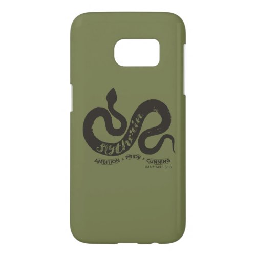 Harry Potter  SLYTHERIN Silhouette Typography Samsung Galaxy S7 Case