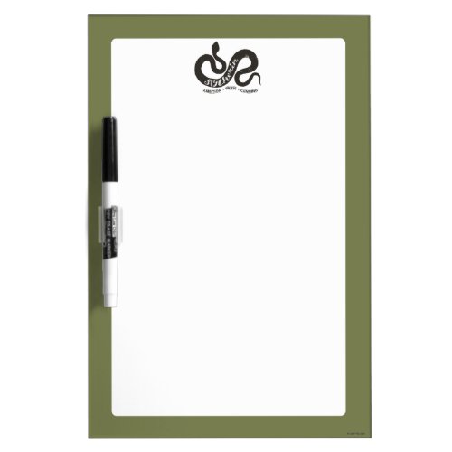 Harry Potter  SLYTHERIN Silhouette Typography Dry Erase Board