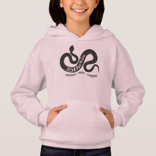 Harry Potter  SLYTHERIN Silhouette Typography Hoodie