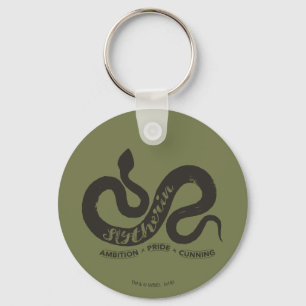 Harry Potter SLYTHERIN™ Silhouette Typography Keychain
