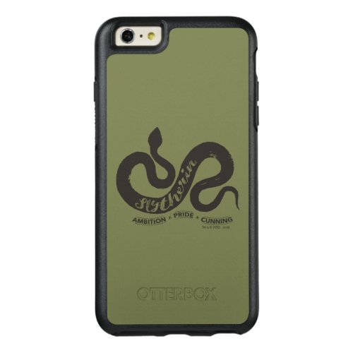 Harry Potter  SLYTHERIN Silhouette Typography OtterBox iPhone 66s Plus Case