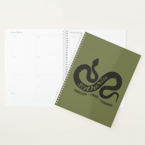 Harry Potter  SLYTHERIN Silhouette Typography Planner