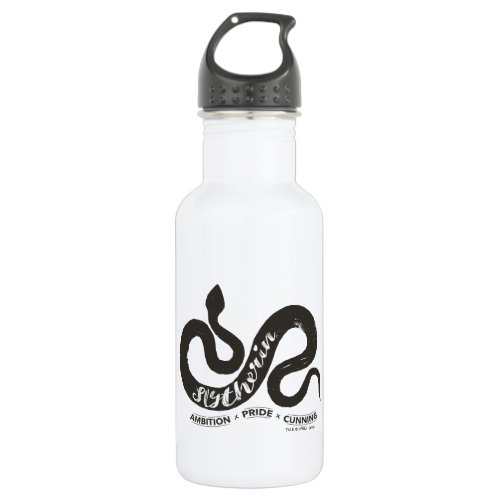 Harry Potter  SLYTHERIN Silhouette Typography Stainless Steel Water Bottle