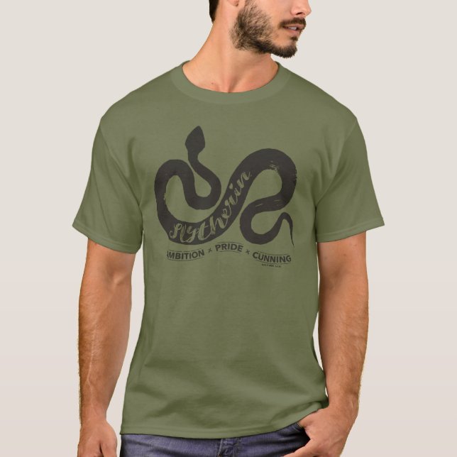 Harry Potter | SLYTHERIN™ Silhouette Typography T-Shirt (Front)