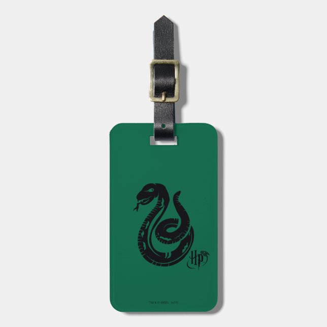 Harry Potter | Slytherin Snake Icon Luggage Tag (Front Vertical)