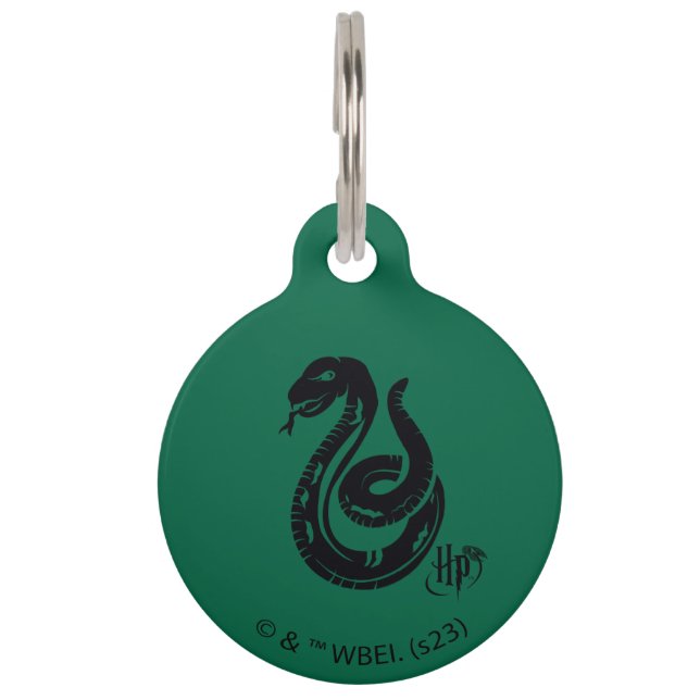 Harry Potter | Slytherin Snake Icon Pet ID Tag (Front)