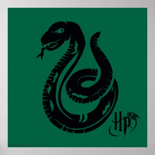 Harry Potter  Slytherin Snake Icon Poster