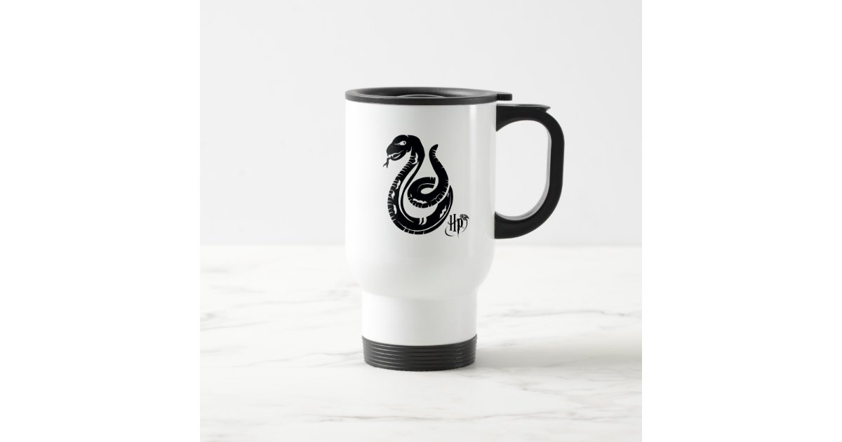 Slytherin Emblem Snake Tumbler, Personalized Harry Potter Gifts