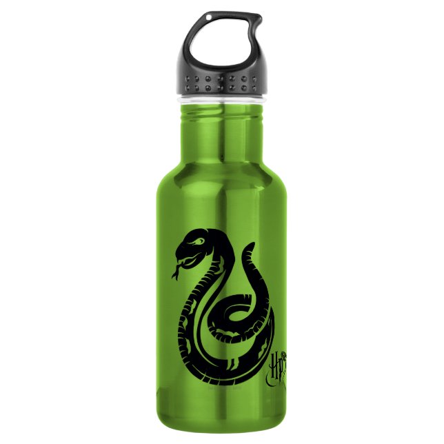 Harry Potter | Slytherin Snake Icon Water Bottle (Front)