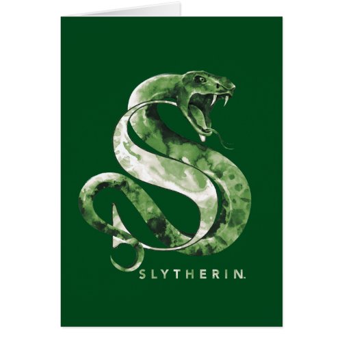 Harry Potter  SLYTHERIN Snake Watercolor
