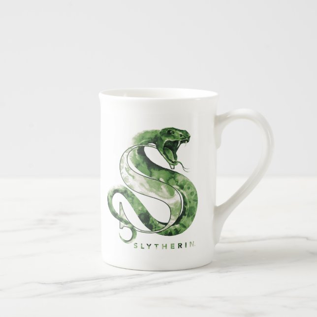 Harry Potter | SLYTHERIN™ Snake Watercolor Bone China Mug (Right)