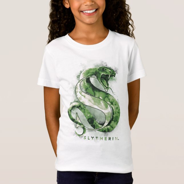 Harry Potter | SLYTHERIN™ Snake Watercolor T-Shirt (Front)