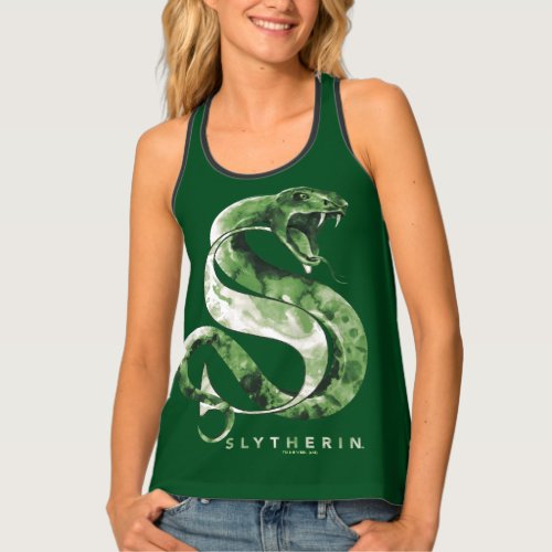 Harry Potter  SLYTHERIN Snake Watercolor Tank Top