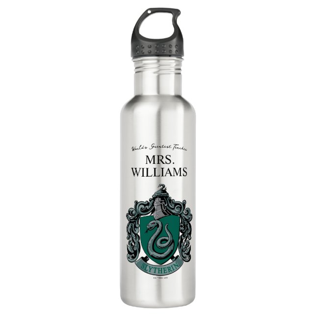 Harry Potter | Slytherin Teacher Personalized Stainless Steel Water Bottle (Front)