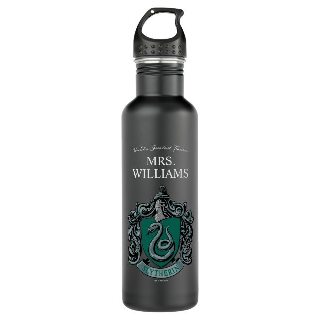 Harry Potter | Slytherin Teacher Personalized Stainless Steel Water Bottle (Front)